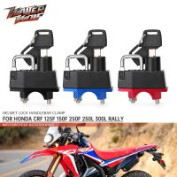 Helmet Lock For HONDA CRF 125F 150F 250F 250L 300L RALLY 450L 450RL Motorcycle Accessories Handlebar Clamp Padlock Anti-theft