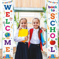 Welcome Back to school Theme couplet backdrop banner party decoration photo photography background cloth