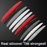 Car Door Anti-collision Protector Bar Stickers Silicone Car Side Edge Protection Guards Rear View Mirror Cover Protection Strip Car Door Protection