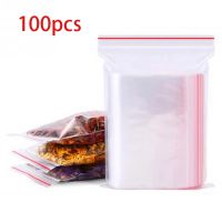 100Pcs/pack Zip Lock Plastic Bags /Self Seal Clear Plastic Poly Zip lock Bag/Clear Food Storage Bag