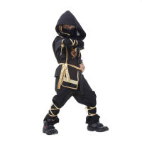 new year Boys Children Fancy Party Halloween Costume for Kids Ninja Cosplay Superhero samurai warr Set black swordsman