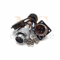 ✘☽❈ WS20 4Pin Circular Aviation Connector Plug Waterproof Panel Metal Connector