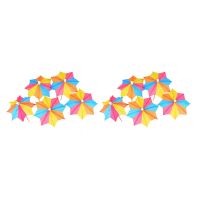 288PCS Drink Umbrella Mix Color Cocktail Decoration Paper Cocktail Umbrella Sign Party Birthday Disposable