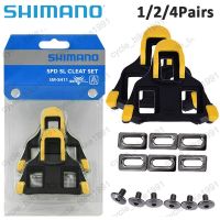 Shimano ปุ่มสตั๊ด SM-SH11สำหรับ SPD-SL ถนนคันเหยียบจักรยานชุดหมุด6องศาคลีทลอย SH11 SH10 SH12ชิ้นส่วนรองเท้าปั่นจักรยานถนน