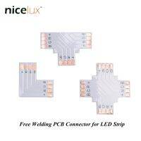 ขั้วต่อที่มุมแถบไฟ Led Rgb 50ชิ้น/ล็อตตัวแยกบอร์ด Pcb 4ขา10มม. L T X Shape สำหรับ Smd 5050ไฟเทป Led