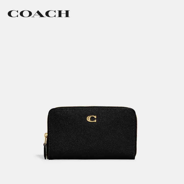 coach-กระเป๋าสตางค์ผู้หญิงรุ่น-medium-zip-around-wallet-สีดำ-ci194-b4-bk