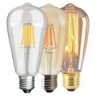 【❖New Hot❖】 dongdangx59 2ชิ้น/ล็อต Scr Dimming E27 Led ไส้หลอดและหลอดไฟ St64 Edison แบบวินเทจ