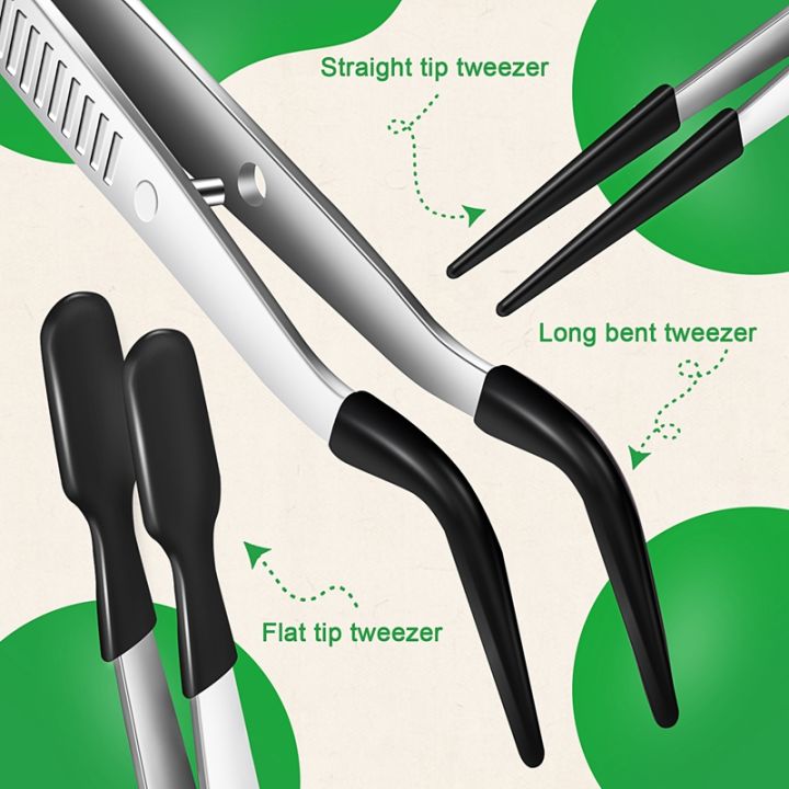 3-pieces-tweezers-with-rubber-tips-tweezers-pvc-coated-tweezers-set-rubber-straight-and-flat-tip-tweezers