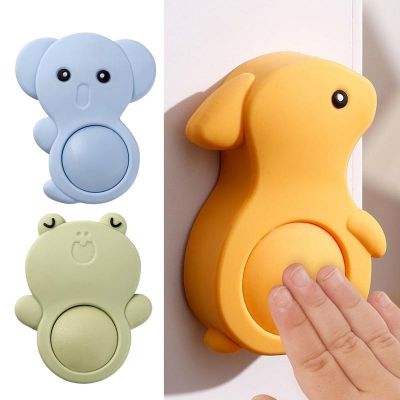 ☼﹊ Baby Safety Door Finger Pinch Guard Cartoon Animal Security Door Stopper Foam Finger-Proof Prevents Slamming Door Locked In Room
