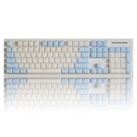 【✲High Quality✲】 sijieyis8 นม-สีฟ้า104คริสตัลน้ำแข็งชุดปุ่มกด Pbt Keycaps Oem สำหรับ Gateron/เชอร์รี่สวิตช์ Mx Diy Machanical