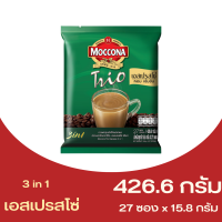 มอคโคน่า ทรีโอ เอสเปรสโซ่ 3 อิน 1 กาแฟปรุงสำเร็จชนิดผง  426 กรัม (15.8 ก. X 27 ซอง)