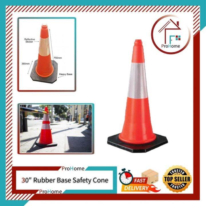 DOUBLE LINE 30 SAFETY CONE / TRAFFIC CONE RUBBER BASE / SAFETY CONE