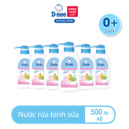 Combo 6 Nước rửa bình sữa D-nee 500 ML