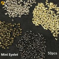 JLCWG 50pcs 1.5/2.0/2.5MM เสื้อผ้ารองเท้า Mini Ultra-small หัวเข็มขัดตุ๊กตา DIY ปุ่มตาไก่โลหะ หัวเข็มขัด อุปกรณ์เสริมกระเป๋าตุ๊กตา