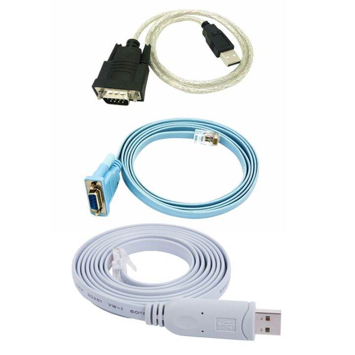 2Set USB to RJ45 for Cisco USB Console Cable with RJ45 Network Cable