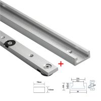 1Set Aluminium Alloy T-tracks Slot Miter Track and Miter Bar Slider Table Saw Miter Gauge Rod Woodworking Tools Workbench DIY