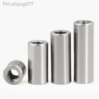 10pcs M3 M4 M5 M6 M8 304 Stainless Steel Lengthen Round Coupling Internal Thread Cylindrical Joint Sleeve Tubular Nuts