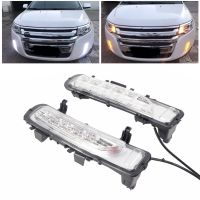 ไฟตัดหมอก Lampu Jalan LED กลางวัน2ชิ้นเหมาะสำหรับรถ Ford Edge SUV 11-14