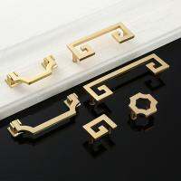 【LZ】☾○  Modern Gold Zinc Alloy Square Cabinet Handle Mobiliário Hardware estilo europeu porta do armário gaveta