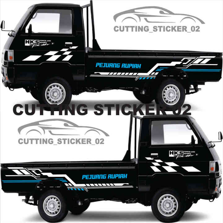 Stiker Mobil Pickup L300 Striping Stiker Mobil Pick Up Mitsubishi L300 Bisacustom Text Lazada 0085