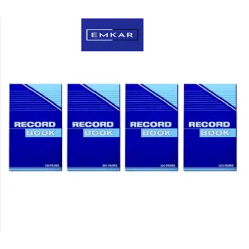 Shop Record Book 500 Pages Blue with great discounts and prices