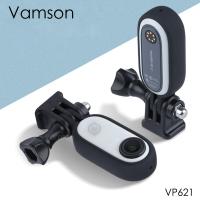 【Direct-sales】 Vamson สำหรับ Insta Go 2อุปกรณ์เสริม1/4กระทู้ S Tabilizer อะแดปเตอร์สีดำฝาครอบป้องกันกรณีกรอบสำหรับไป2 VP621