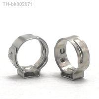 ▨✆ 2-20pcs Hose Clamps Single Ear Stepless 5.8-23.5mm 304 Stainless Steel Hose Clamps Cinch Clamp Rings for Sealing Kinds of Hose