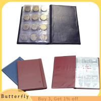 Butterfly 120 Coin Holder Collection เก็บเงินเงิน Penny กระเป๋าอัลบั้ม Book
