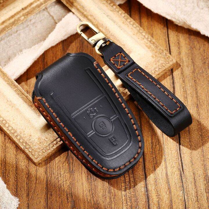 car-key-pouch-leather-case-cover-fob-holder-keyring-shell-for-ford-2017-mondeo-mustang-raptor-f150-fusion-edge-expedition-l69