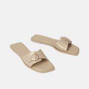 Dép Bệt Nữ 1cm Thời Trang JUNO Trang Trí Khóa The Sun SD01133