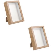 【hot】✇✐☎  2 Pc Desktop Photo Frame Crafts Table Display 3d Picture Ornament Digital Glass