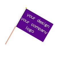 100pcs/ 14x21cm or 20x30cm Hanging flag company logo any design customize flag polyster material custom hand flags