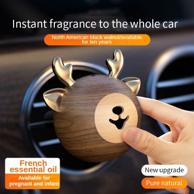 【DT】  hotCar Air Freshener Perfume Natural timber aromatherapy  Car Air Vent Freshener Air Conditioner Clip Diffuser Perfume