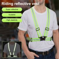 Highlight Reflective Straps Night Running Riding Clothing Vest Adjustable Safety Vest Elastic Band For Adults and Children