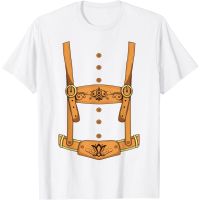 New Lederhosen Oktoberfest German Beer Festival Costume T-Shirt Mens Cotton T-shirt Adult Youth T-shirt