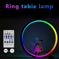 25เซนติเมตรโคมไฟ LED สมาร์ท App บลูทูธควบคุม RGB รอบไฟกลางคืน USB การควบคุมระยะไกลไร้สายห้องนอนตกแต่ง Lighting2023ข้างเตียง