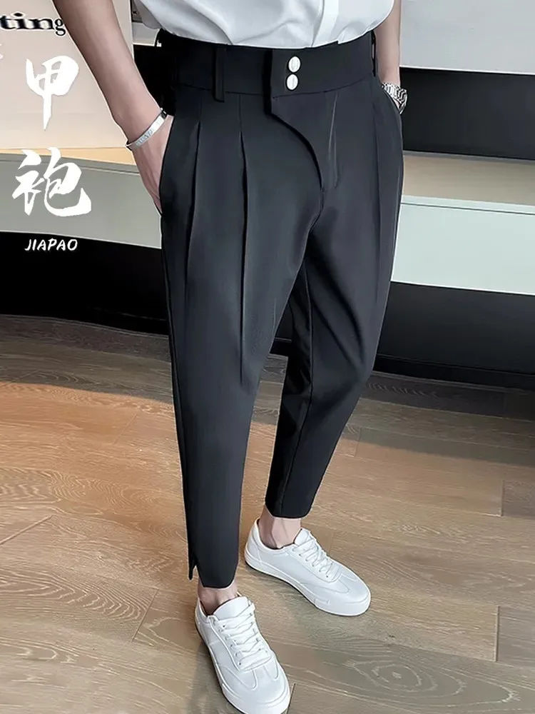 Black Cotton Formal Fit Pant  Mayool