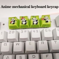 Mechanical Keyboard Keycap Single Anime Cartoon Kawaii Cute Handmade Custom ESC Artisan Cherry MX Resin Panda Key Caps