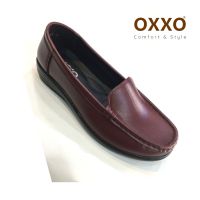 OXXOรองเท้าคัชชู รองเท้าเพื่อสุขภาพหนังนิ่ม ส้นเตารีดOXXO พี้นสูง2นิ้ว ใส่สบาย X11063