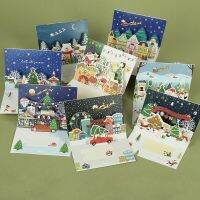 New Arrival 2023 Christmas Card 3D Pop Up Christmas Greeting Card n Envelope