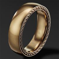 David Yue Rings STREAMLINE BAND RING IN 18K YELLOW GOLD