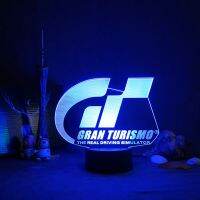 GT LOGO Gran Turismo Sport Gts Ps4 PS 4 Men Black T Tees Casual Male Womens Goth Promotion Neon Sign Room Light For Home Gift Ceiling Lights