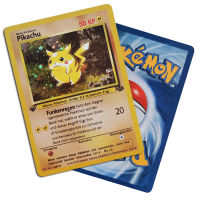 Pokemon 1996 ปีฐานชุดการ์ดเยอรมัน PTCG Charizard Pikachu Venusaur คอลเลกชันเกม DIY แฟลชการ์ดเด็กของขวัญของเล่น-ufuoze543