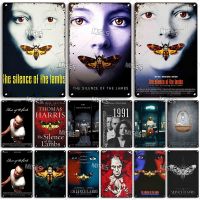 Lupeishop Industrial Decor Home Cafe Club Metal Plaque Wall Plate With Rusty Metal Poster Of Movie The Silence Of The Lambs By ซูซูกิ