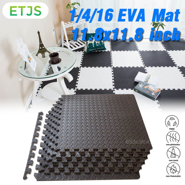 1/4/16pcs Eva Foam Mat Mats Soft Floor Tiles Gym Yoga Exercise
