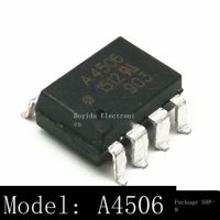 10ชิ้นใหม่เดิม A4506 HCPL-4506 SMD SOP-8 A4506 Optocoupler A4506V นำเข้า