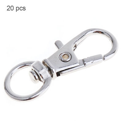 20Pcs Small Lobster Clasp Buckle Classic Key Chain With Nickle Iron For Outdoor Unisex Backpack Bag Parts