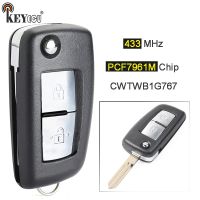 【Be worth】 beads.and.accessories KEYECU 433MHz PCF7961M FCC: CWTWB1G767เปลี่ยน2ปุ่มกุญแจรีโมท Fob สำหรับ Nissan Qashqai J11 Pulsar Juke F15