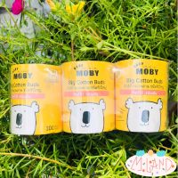 [ตัวแทนจำหน่าย] Baby Moby Big Cotton Buds Refill เบบี้ โมบี้ สำลีก้านกระดาษชนิดหัวใหญ่แบบเติม 100 ก้าน x 3 แพ็ค