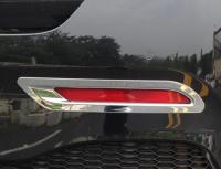 Car-styling ABS chrome rear fog lamp cover FOR FORD 2013 FREE SHIPPING fog light trim plastic plating cover stickers